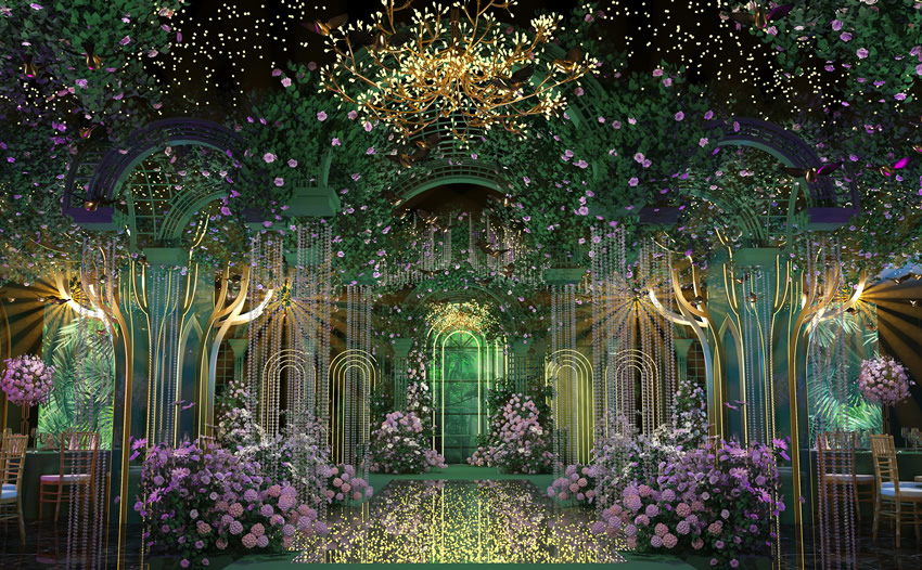 富顺奇妙森林婚礼堂效果展示